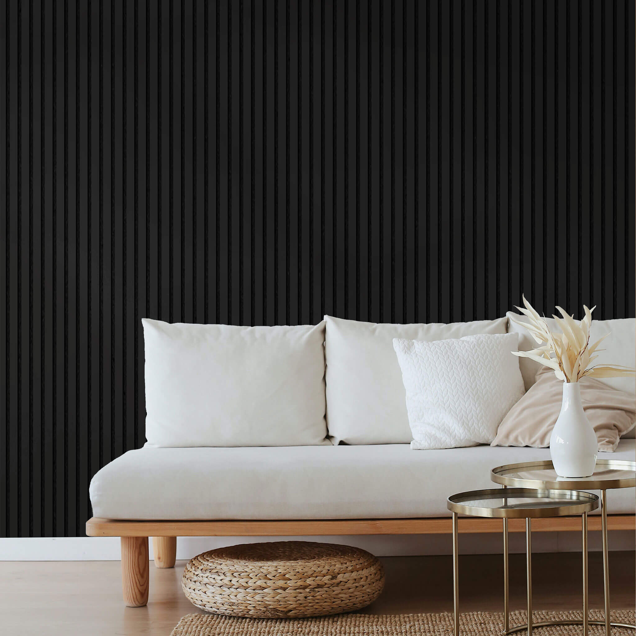 Acoustic Slat Panel - Black
