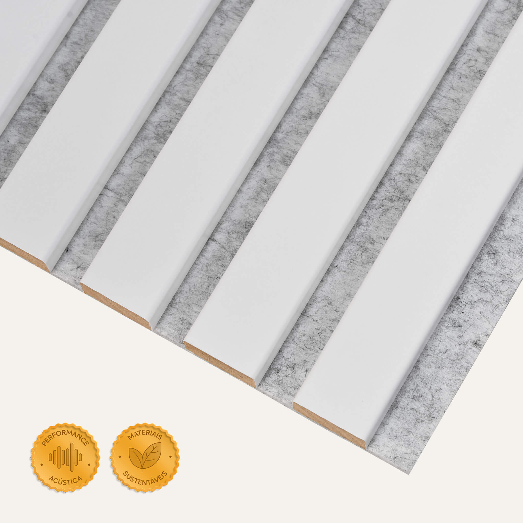 Acoustic Slat Panel - White