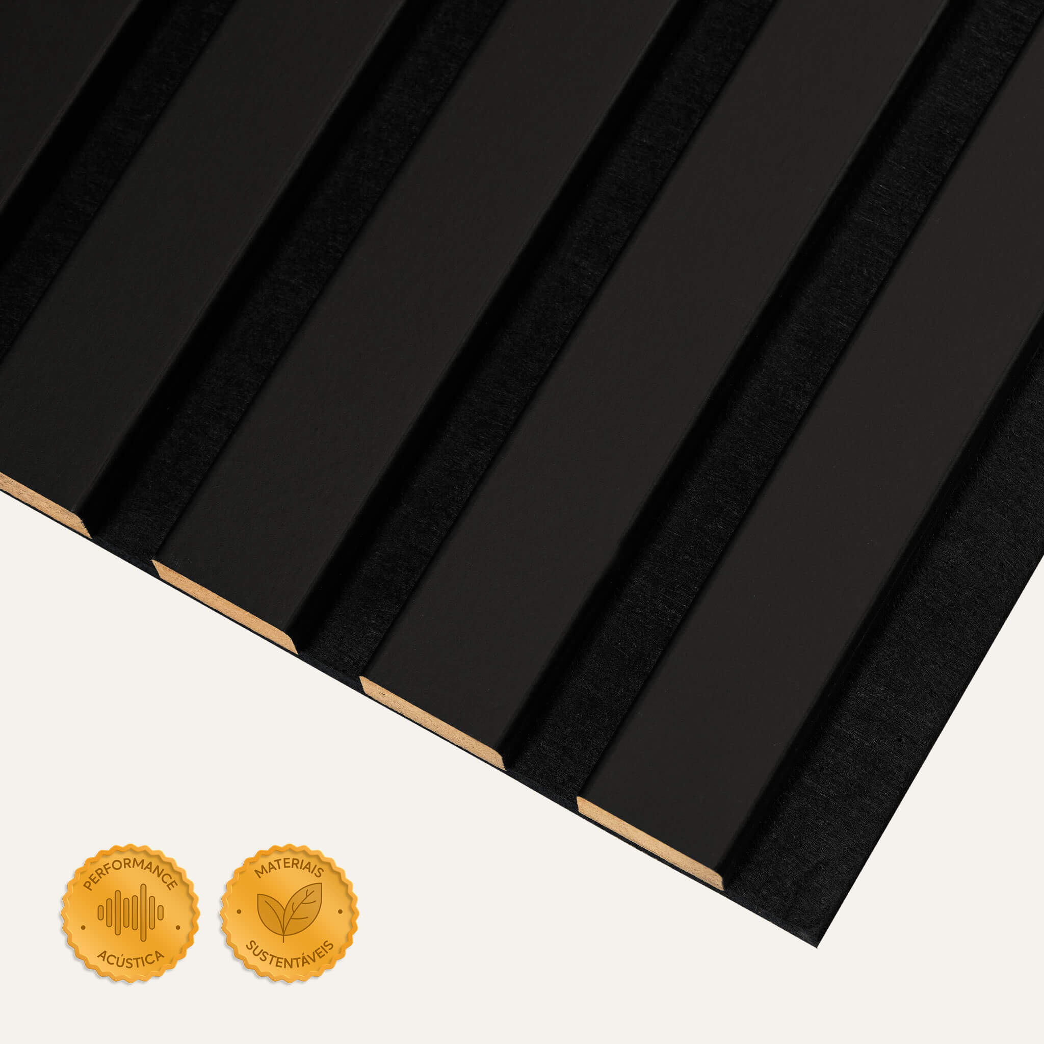 Acoustic Slat Panel - Black